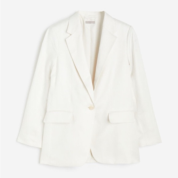 H&M Jackets & Blazers - EUC H&M Linen-Blend Blazer – Large